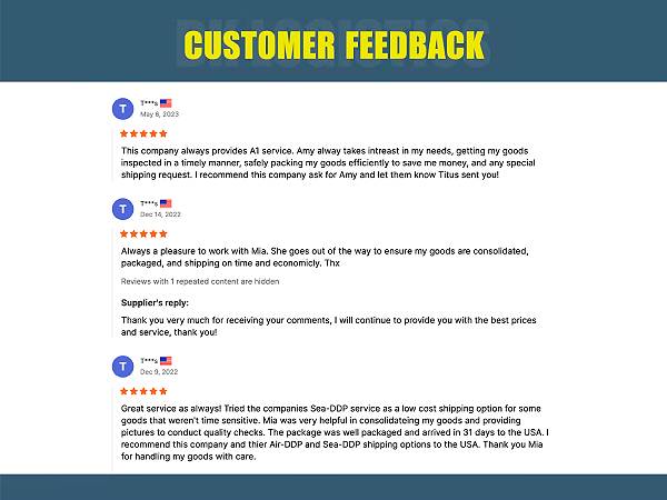 Kapoklog Logistics shipping customers review part2 Kapoklog Logistics shipping customers review part2